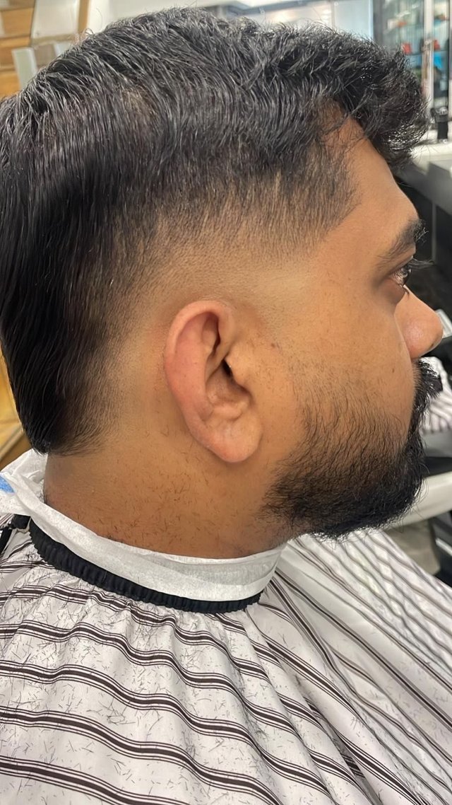 Taper fade and beard trim at Modern Barbers Leeds